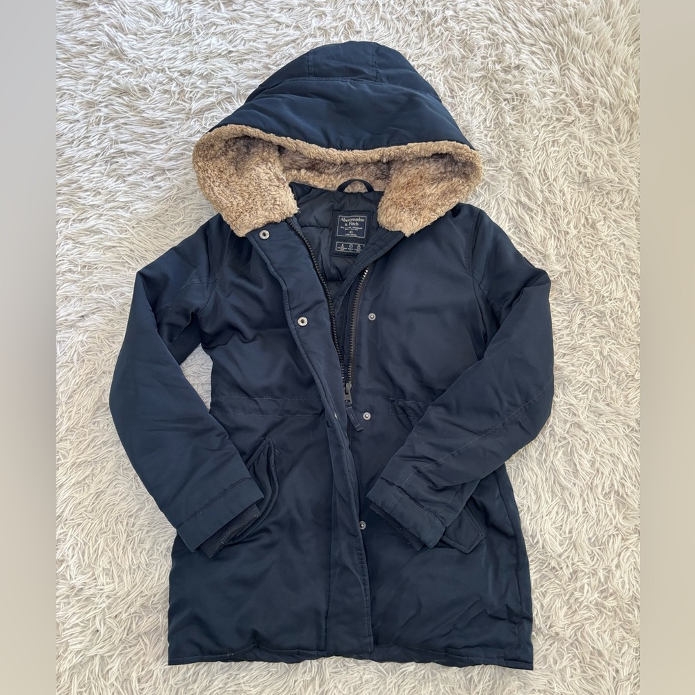 Abercrombie & fitch faux fur hood parka coat size XS puffer